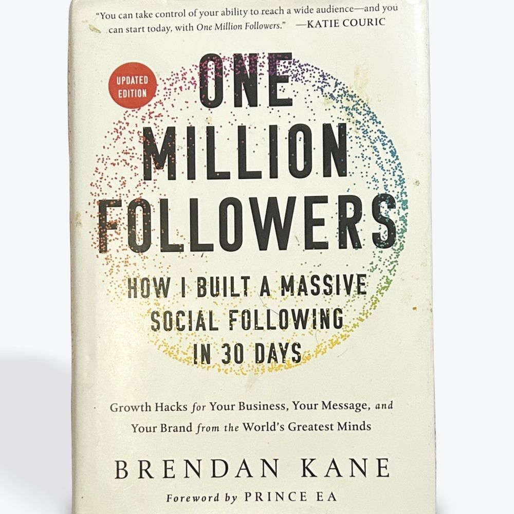 Hardcover One Million Followers Book Growth hacks for your business, brand